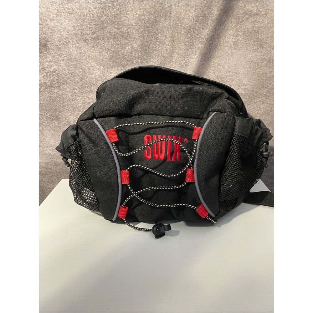 SWIX Ski Fanny Pack Black Red Waist Bag Lumbar Pack Hiking Nordic Trail Run